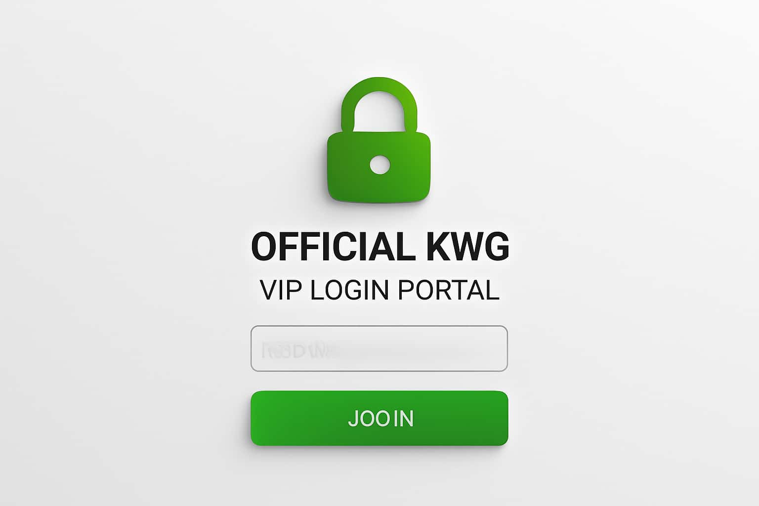 Official KWG Vip Login Portal Interface