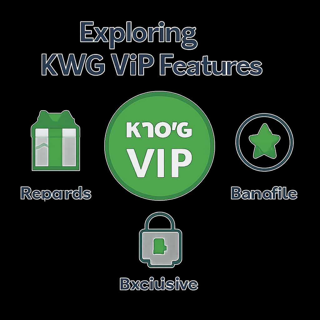 An educational illustration detailing KWG Vip functionalities.