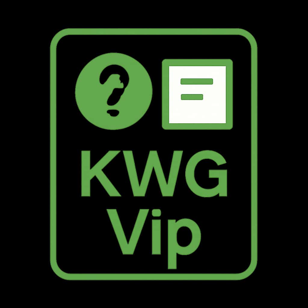 An icon symbolizing encryption with KWG Vip branding.