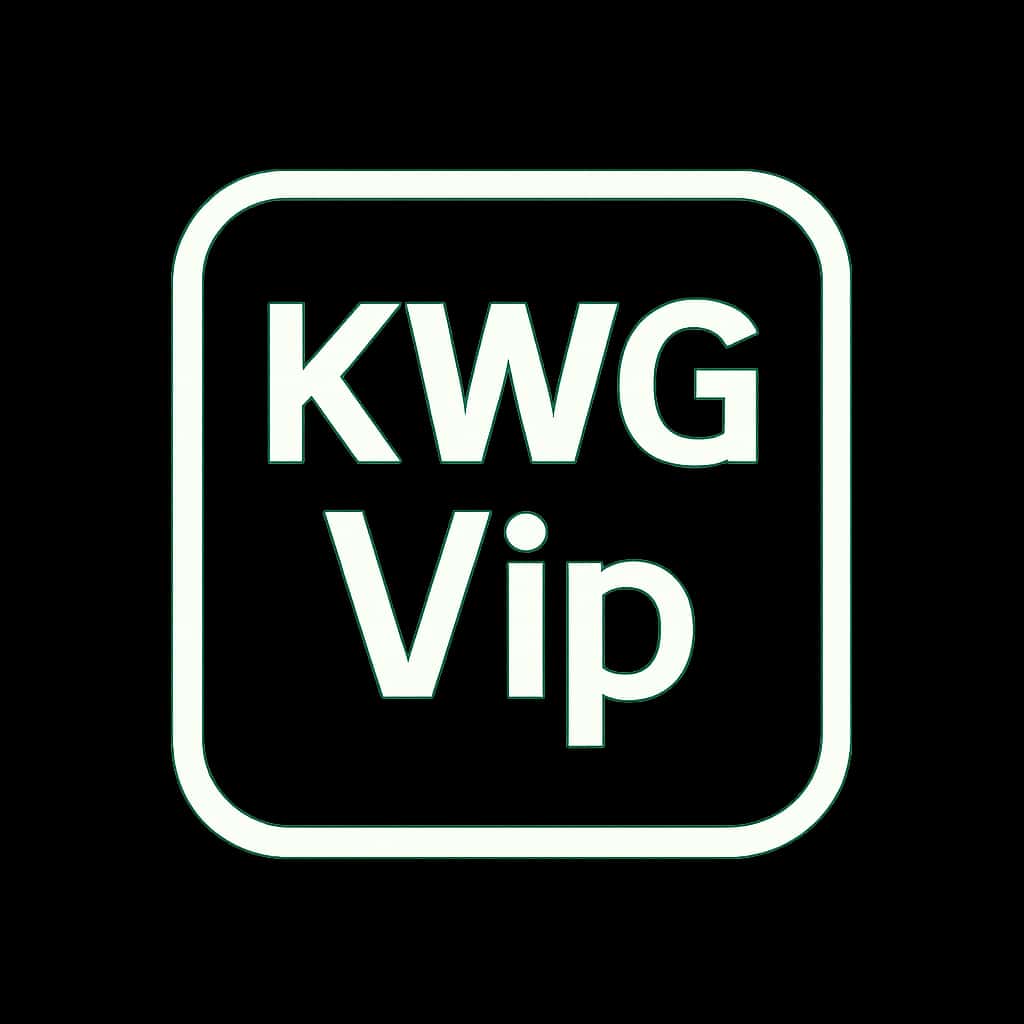 A minimalistic badge representing How to Access KWG Vip.