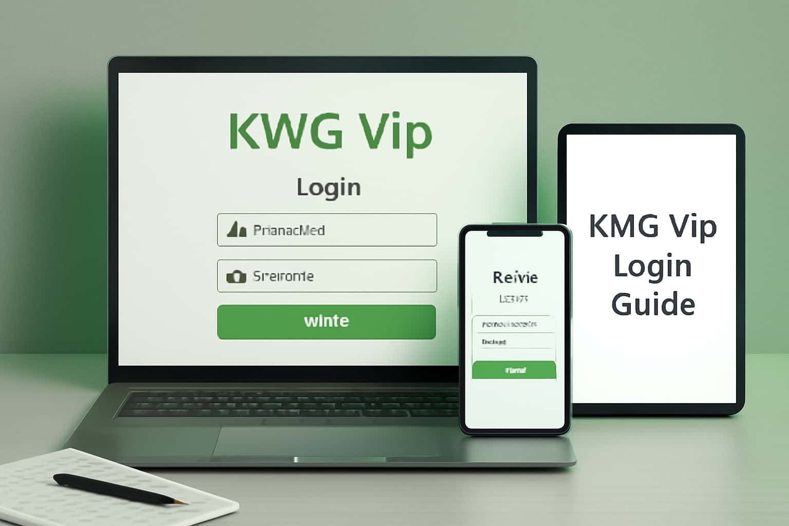 An illustrative image showcasing the KWG Vip Login Guide with a focus on security.