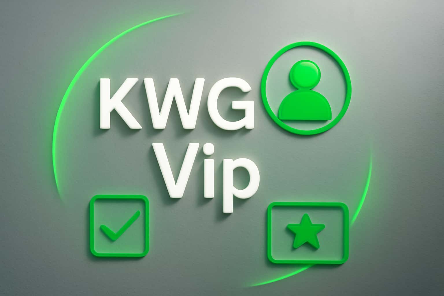 A futuristic 3D rendering showcasing KWG Vip features.