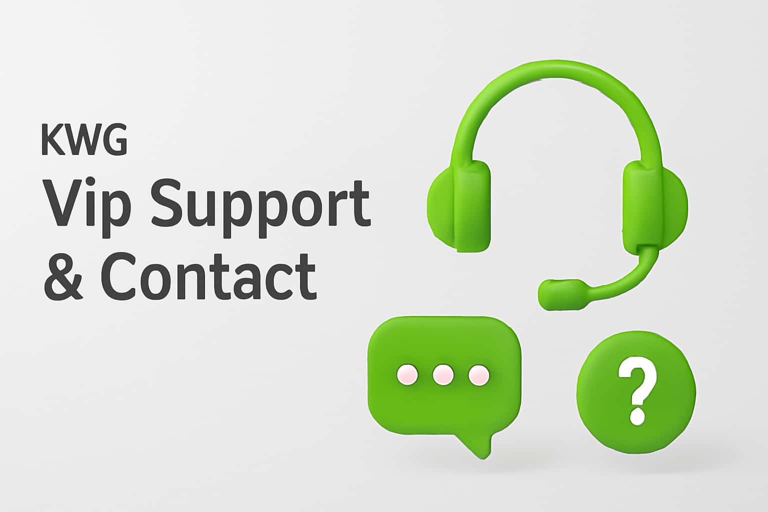 KWG Vip Support & Contact Interface