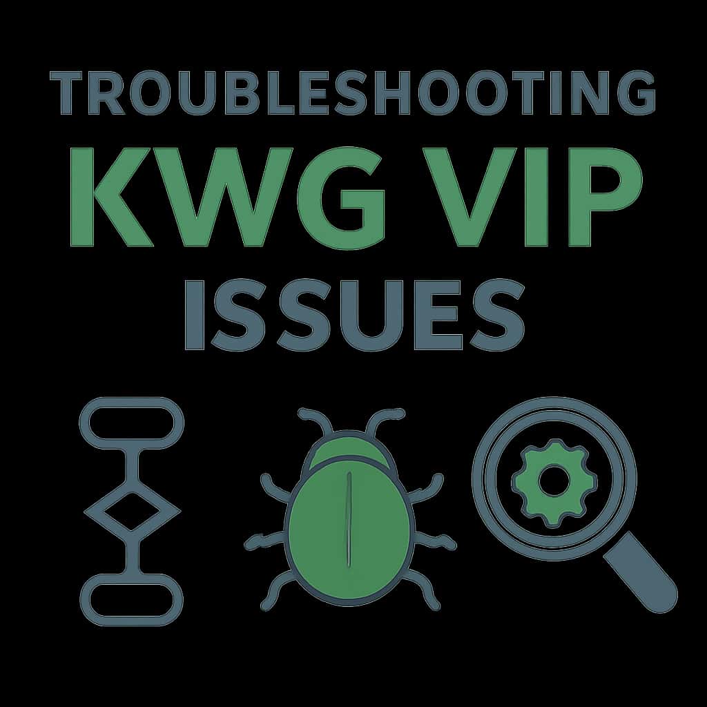 Diagram illustrating troubleshooting steps for KWG Vip issues.