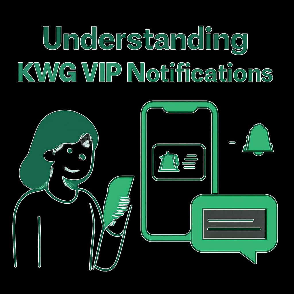 A diagram illustrating the workings of KWG Vip Notifications.